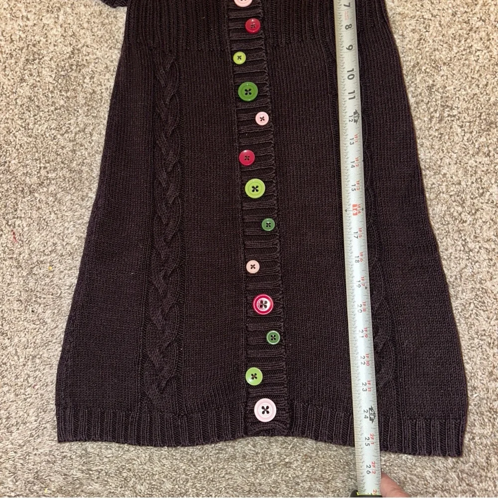 Charming Gymboree sweater dress with buttons size 7 cable knit